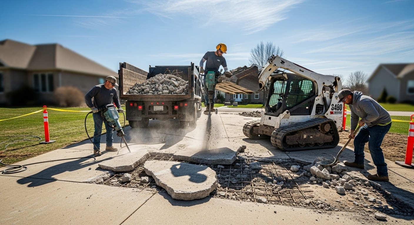 Concrete Demolition & Removal project in Marion, OH